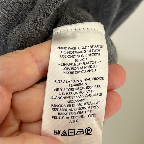 FREE PEOPLE Jamie Knit Sweater Dark Heather Gray Size Small - Picture 10 of 16